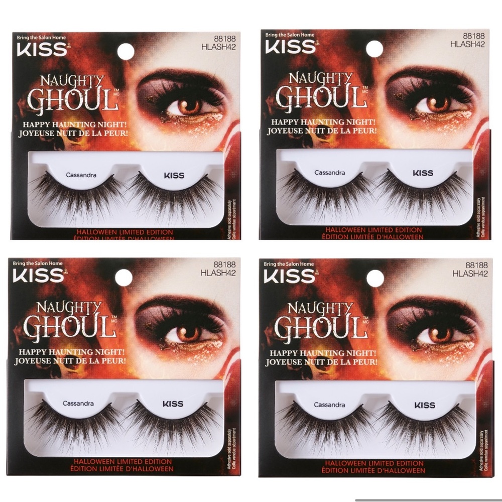 Lot of 4! Limited Edition Kiss Lashes - Naughty Ghoul Cassandra